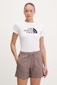 The North Face t-shirt damski bawełniany EVOLUTION biały NF0A8FX6FN41