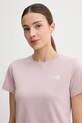 The North Face t-shirt damski bawełniany EVOLUTION różowy NF0A8FX70SO1
