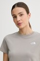 The North Face t-shirt basic damski EVOLUTION beżowy NF0A8FX72MB1