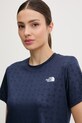 The North Face t-shirt treningowy damski FLEX EMBOSSED granatowy NF0A8G8C8K21