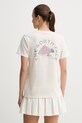 The North Face t-shirt damski bawełniany MONTE beżowy NF0A8GA9QLI1