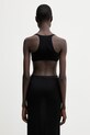 Odzież Rick Owens Lilies Unhorny top damski z wiskozy LI01F7100.RV czarny