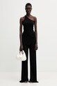 Rick Owens Lilies top z wiskozy damski LI01F7105.RRV czarny