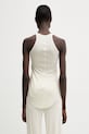 Odzież Rick Owens Lilies Basic top z wiskozy damski LI01F7101.RRV beżowy