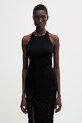Rick Owens Lilies Basic top z wiskozy damski czarny LI01F7101.RRV