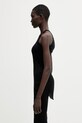 Rick Owens Lilies top pentru femei, cu vâscoză Basic LI01F7101.RRV negru SS26