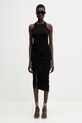 Rick Owens Lilies Basic top z wiskozy damski LI01F7101.RRV czarny