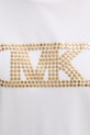 MICHAEL Michael Kors t-shirt damski bawełniany MS651SC97J biały
