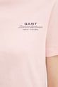 Gant t-shirt damski bawełniany 4201487 różowy