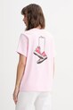 Converse t-shirt damski bawełniany x CHUCKS IN LOVE różowy CVW6T130
