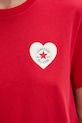 Converse t-shirt damski bawełniany x CHUCKS IN LOVE CVW6T130