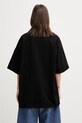Odzież Martine Rose T-shirt bawełniany damski 621JE06001E czarny
