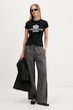 Juicy Couture t-shirt da donna in cotone HERITAGE HILTON JCDBJ126961 nero SS26