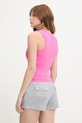 Odzież Juicy Couture top damski RACER VEST JCWLV126308 różowy