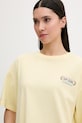 Rip Curl t-shirt γυναικείος βαμβακερός SURF REVIVAL κίτρινο 0MHWTE