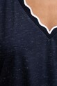 Morgan T-shirt basic damski z wiskozą DIANA granatowy
