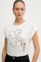 Morgan t-shirt damski z bawełny biały DJOSI
