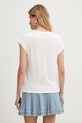 Odzież Morgan t-shirt damski z bawełną DLOUP biały