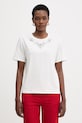Morgan t-shirt damski bawełniany z elastanem biały DMARE