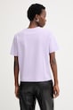 Odzież Morgan t-shirt damski bawełniany z elastanem DMARE fioletowy