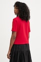 Odzież Morgan t-shirt damski bawełniany DUROUJ czerwony