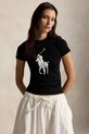 Polo Ralph Lauren t-shirt damski bawełniany czarny 211A96259