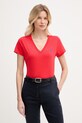 Polo Ralph Lauren basic tričko dámske bavlnené červená 211B14611