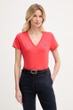 Polo Ralph Lauren basic tričko dámské bavlněné červená 211B14611
