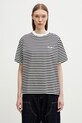 Carhartt WIP W' S/S Ezra T-Shirt bawełniany damski czarny I036343.3KRXX