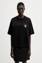 Odzież Carhartt WIP W' S/S Vestige T-Shirt bawełniany damski I036388.89XX czarny