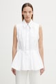 Sportmax Spxcertosa koszula bawełniana damska biały 2612111052600