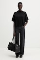Sportmax Spdmassa Women's cotton basic t-shirt 2612941035600 black