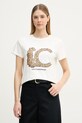 Lola Casademunt T-shirt basic damski bawełniany biały LS2615004