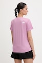 Ρούχα The North Face t-shirt γυμναστικής γυναικείο FLEX EMBOSSED NF0A8G8CG6E1 μωβ
