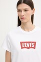 Levi's T-shirt basic damski bawełniany GR T2 PERFECT TEE biały 005GV.0024