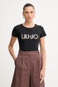 Liu Jo T-shirt damski czarny VA6169.JS003