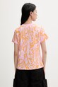 Odzież Marimekko T-shirt damski z bawełną 095512 różowy