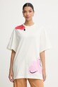 Marimekko T-shirt damski bawełniany beżowy 095521
