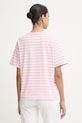 Odzież Marimekko t-shirt basic damski bawełniany 095478 różowy