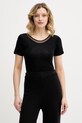 Chantelle basic tričko dámské vlněné Juliana černá FN1583