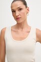 Odzież United Colors of Benetton top damski bawełniany 3GA8DH018 beżowy
