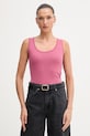United Colors of Benetton top damski bawełniany różowy 3GA8DH018