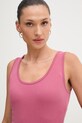 Odzież United Colors of Benetton top damski bawełniany 3GA8DH018 różowy