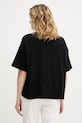 Abbigliamento Sisley t-shirt da donna in cotone con elastan 3FOLL108Z nero