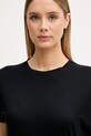 Sisley basic tričko dámske z viskózy čierna 3Z14L108T