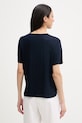 Oblečenie United Colors of Benetton tričko dámske s viskózou 3Z12D10C0 tmavomodrá
