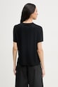 Oblečení United Colors of Benetton tričko dámské s viskózou 3Z12D10C0 černá