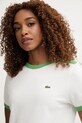 Lacoste T-shirt damski bawełniany biały TF1836