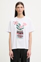 MUNTHE t-shirt damski bawełniany BALWIN biały 261113026160