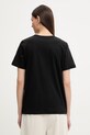 Odzież MUNTHE t-shirt damski bawełniany BILCIS 261113126160 czarny